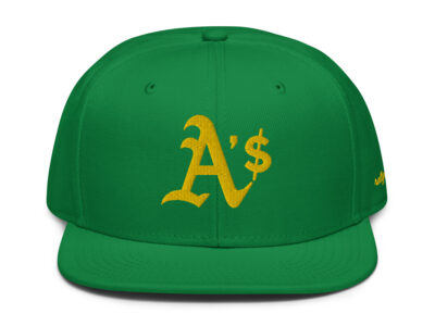 money ball - snapback hat green/gold
