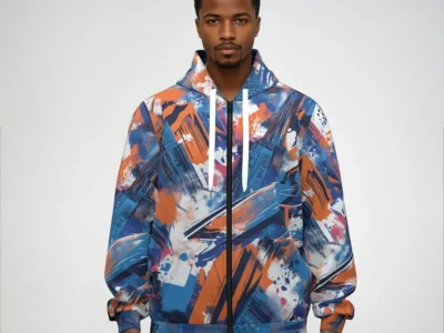 cotton zip hoodie
