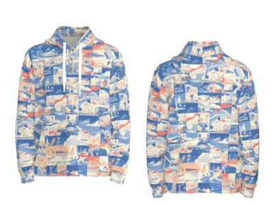 half button pullover hoodie